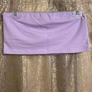 Aerie Lavender Purple Striped Strapless Tube Top, Large‎